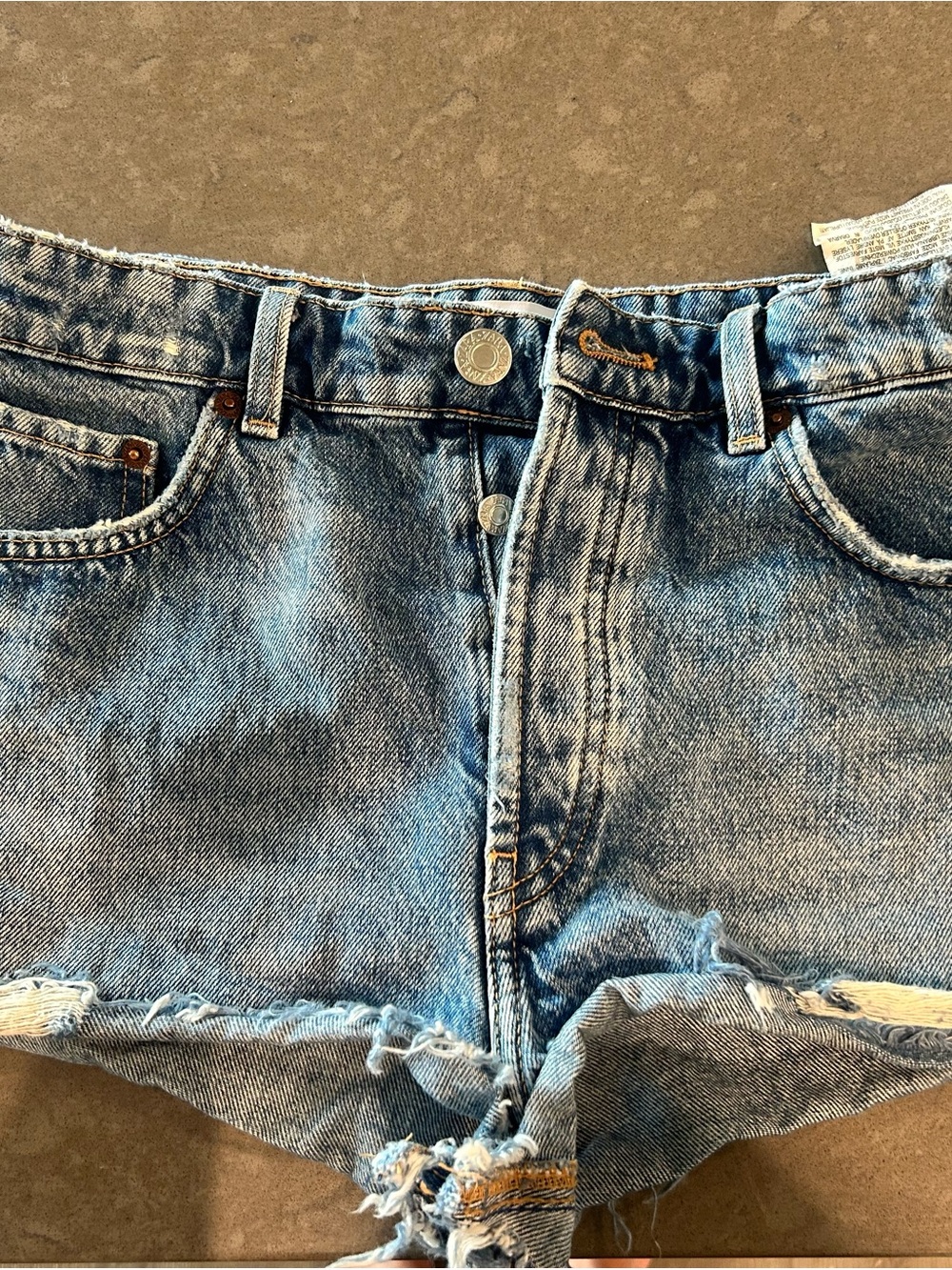 Zara Classic Blue Denim Women's Cutoff Shorts size 6